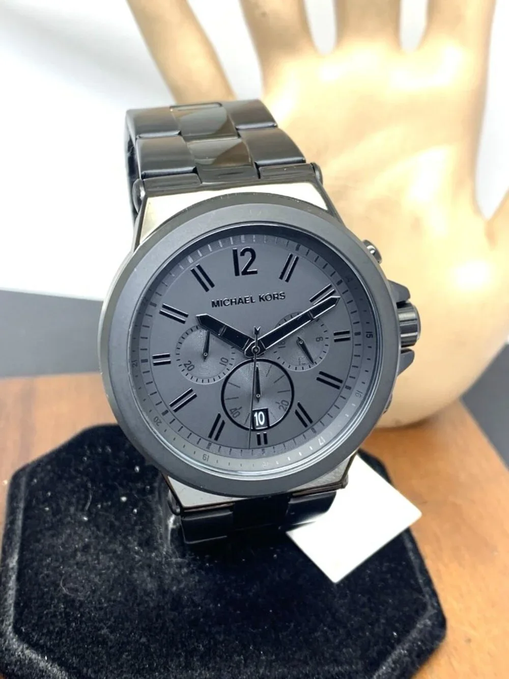 Michael Kors Men's Watch MK8279 Quartz Chronograph Black Dial Stainless Steel
